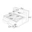 Wood Full Daybed with 2 Bedside Cabinets, Upper Shelves and 4 Drawers-12109407