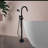 Triple Handle Floor Mounted Tub Filler With Handshower-50686045