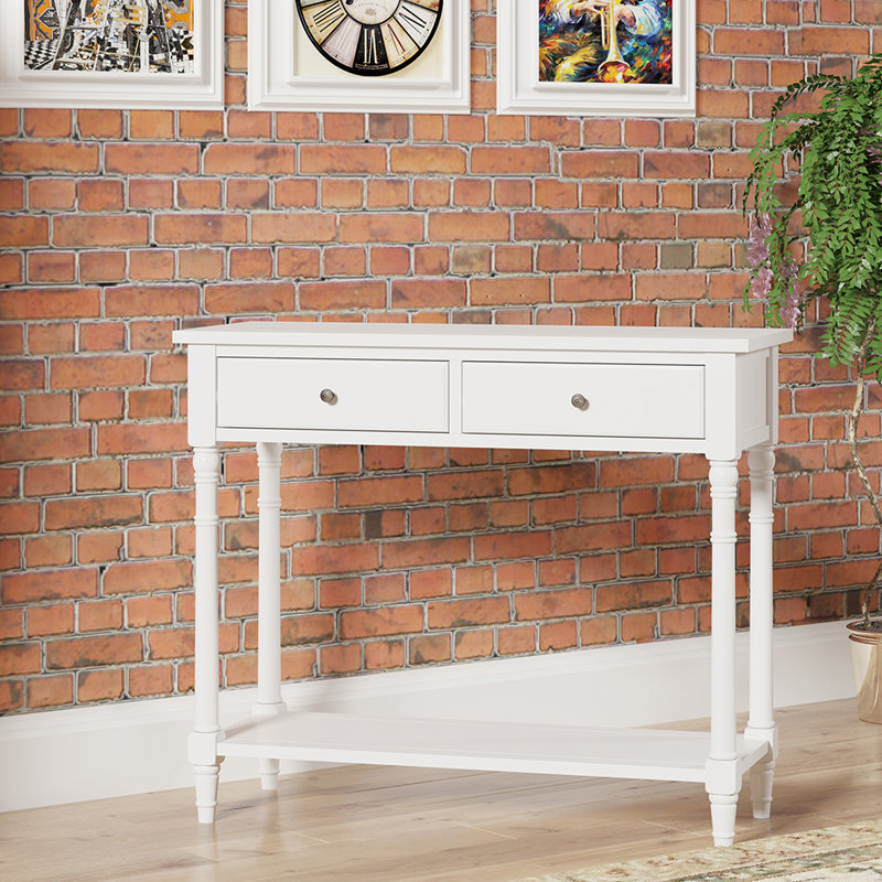Emaria 35.4" Console Table, White