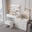 Dressing Table Set With Combination Cabinet-1884836081