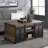 Basurto Coffee Table,Open Storage Compartment with Pull-Out Tray
