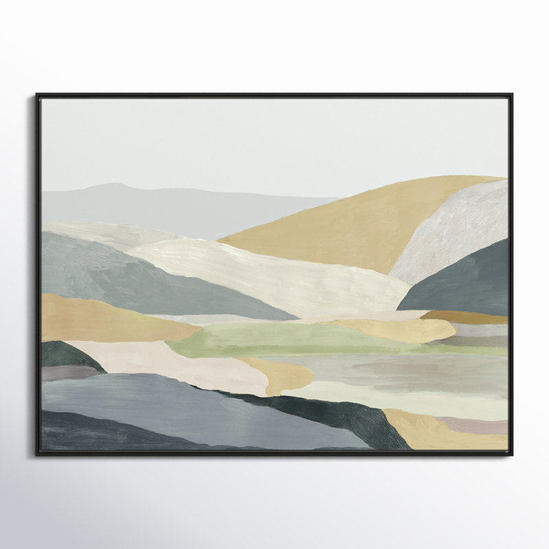 Blair Warm Hills I - cadre photo, reproduction d'art sur toile, H 31,5 po x l 41,5 po x P 2 po, Toile noire