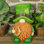 Gnome de jardin de la Saint-Patrick avec barbe rouge et fer à cheval "The Shamrocks"