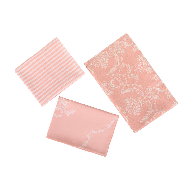 Premium Single Pique Set, 100% Cotton, 63 x 93 | Flat Sheet 63 x 95 & Pillowcase 20 x 28 | Soft, Durable, and Machine Washable | Elegant Powder & White Colors | Perfect for Cozy Bedrooms and Guest Rooms