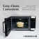 Farberware Professional 1.6 Cu. Ft. 1100-Watt Microwave Oven with Smart Sensor, Stainless Steel with Platinum