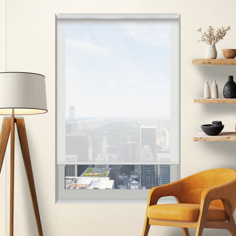 Rideau solaire luxueux à 3%, L 70 po x L 48 po, Blanc