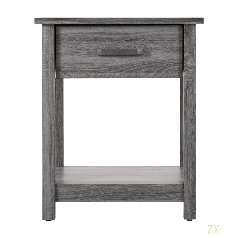 Table de chevet chic et contemporaine, Gris
