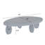 Table basse Modern Cobblestone - Gris ultrabrillant-270456108