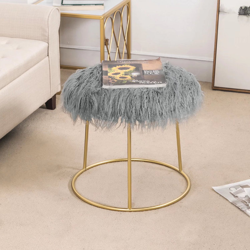 Tabouret de coiffeuse Penne, Rose