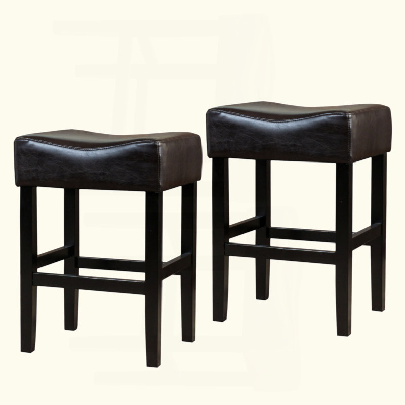 26" Backless Counter Stools, 2-Pcs Set