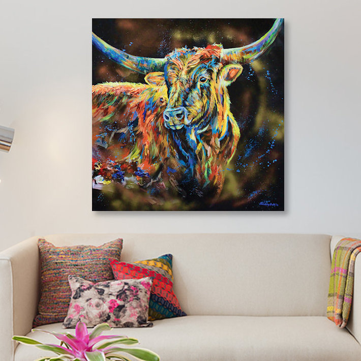« the patron », reproduction sur toile, H 12 po x l 12 po x P 0,75 po, Pas de tapis, Toile tendue