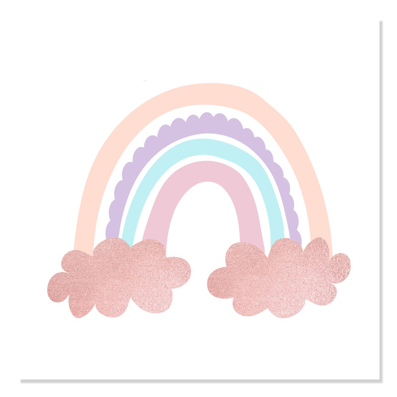 Arc-en-ciel 2, H 10 po x l 10 po x P 1 po, Papier