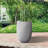 16" W x 21.5" H Concrete Tall Round Flower Planter Handcrafted White Large Plant Pots with Drainage Hole-1540417179-1522835328