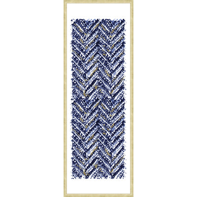 " Zig In Blue/Gold " Painting Print