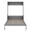 Grand lit escamotable avec bureau, lit escamotable mural avec lumières DEL et ports USB, cadre de lit mural grand-1138952905