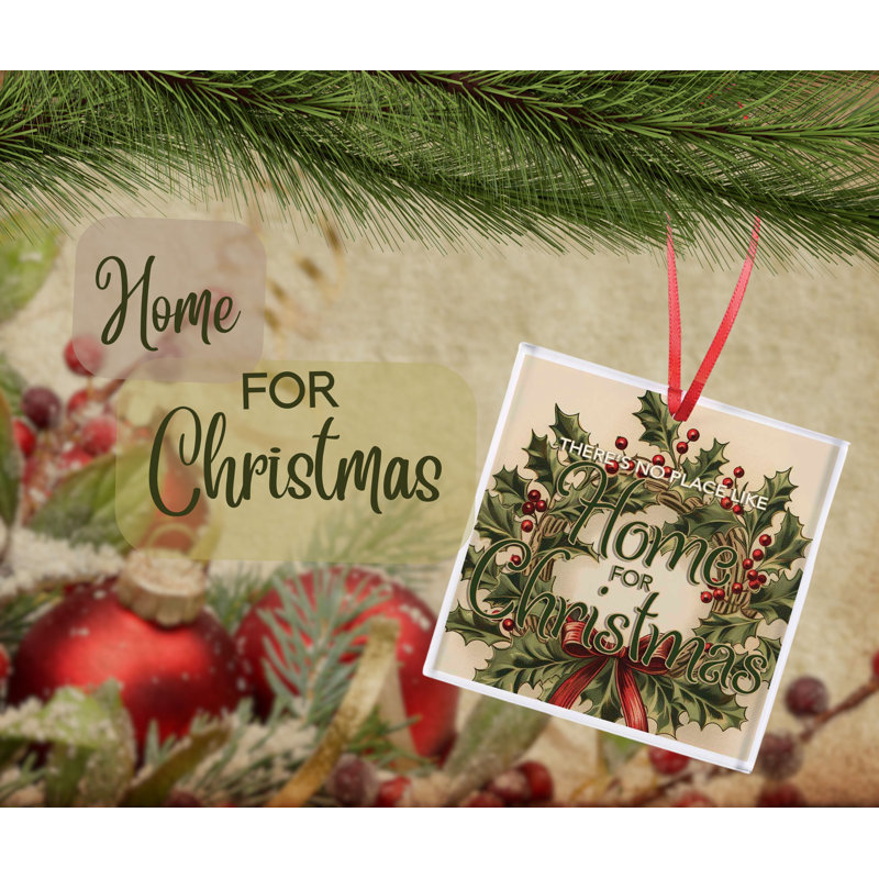 Ornement maison pour verre de Noël