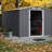 8 X 12 Ft Outdoor Shed - Steel Construction With Protection Sloped Roof To Accumulation Backyard, Lawn Grey Metal Storage Unit Weather & Spacious Sliding Doors Ventilation Store Tools Backyard-121676507