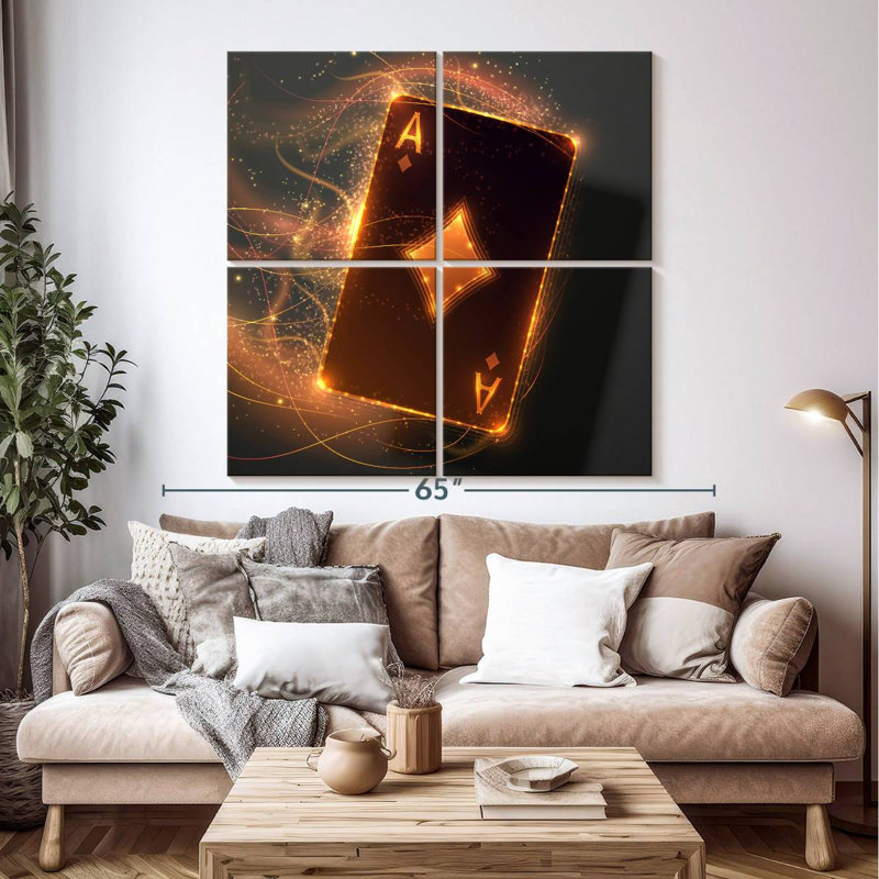 Senne Golden Ace Card, H 50 po x l 50 po