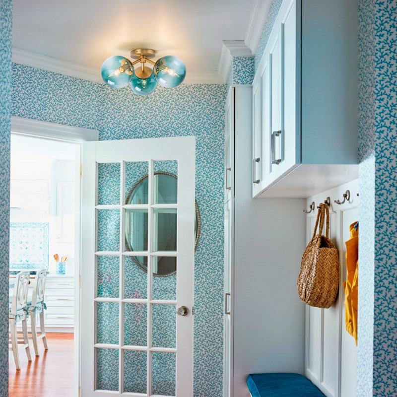 Glass Semi Flush Mount