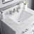 Parmer 30" Carrara White Marble Countertop Bath Vanity with Faucet and Mirror-935973812-825946565