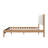 Dar Solid Wood Bed Frame With Cream Boucle Upholstered Headboard And Footboard-708457915