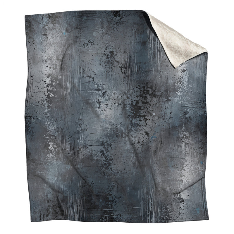 Couvertures texturées abstraites grunge, L 50 po x H 60 po