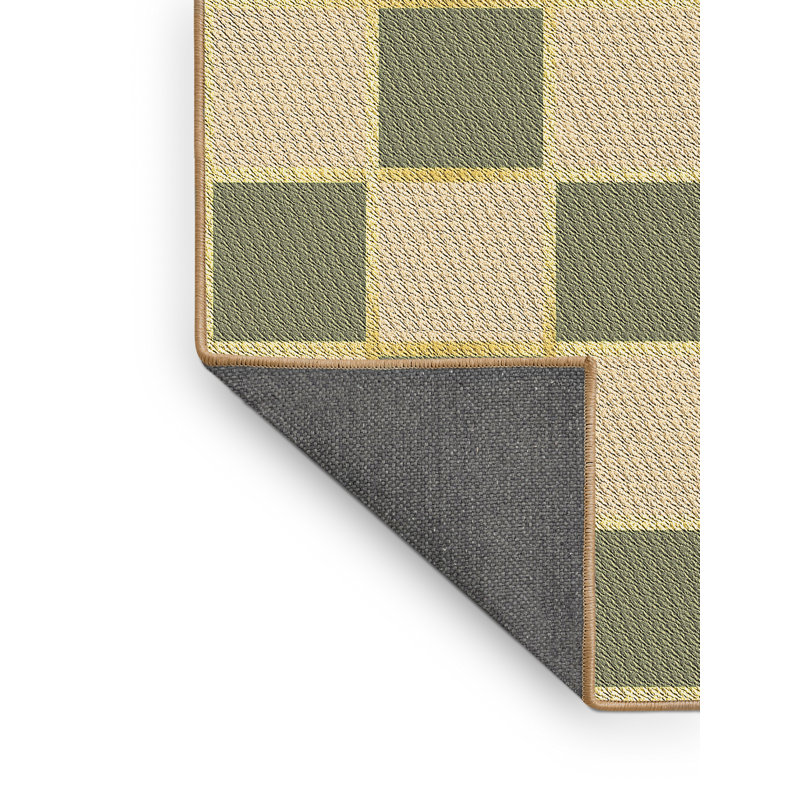 Performance Wool Checkered Indoor Rug, Rectangle 7' x 9'