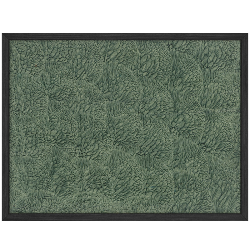 Art abstrait rustique vert, affiches encadrées, salle de bain, petit art mural, Noir, H 12 po x l 16 po