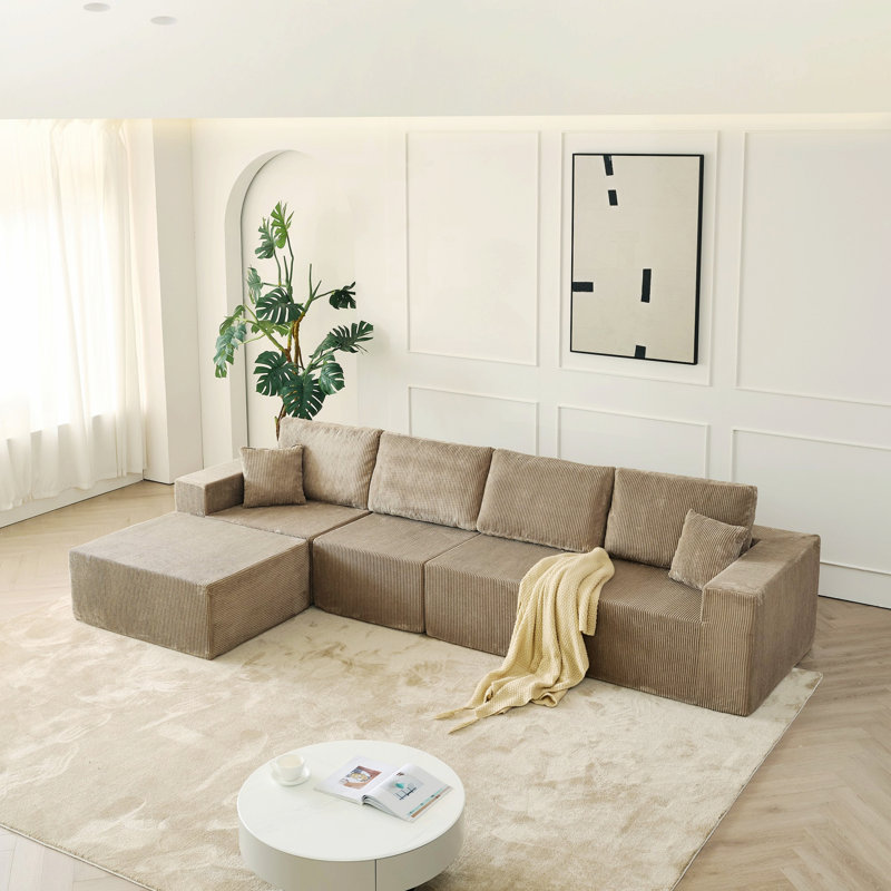 Canapé modulaire Boneless, Gris