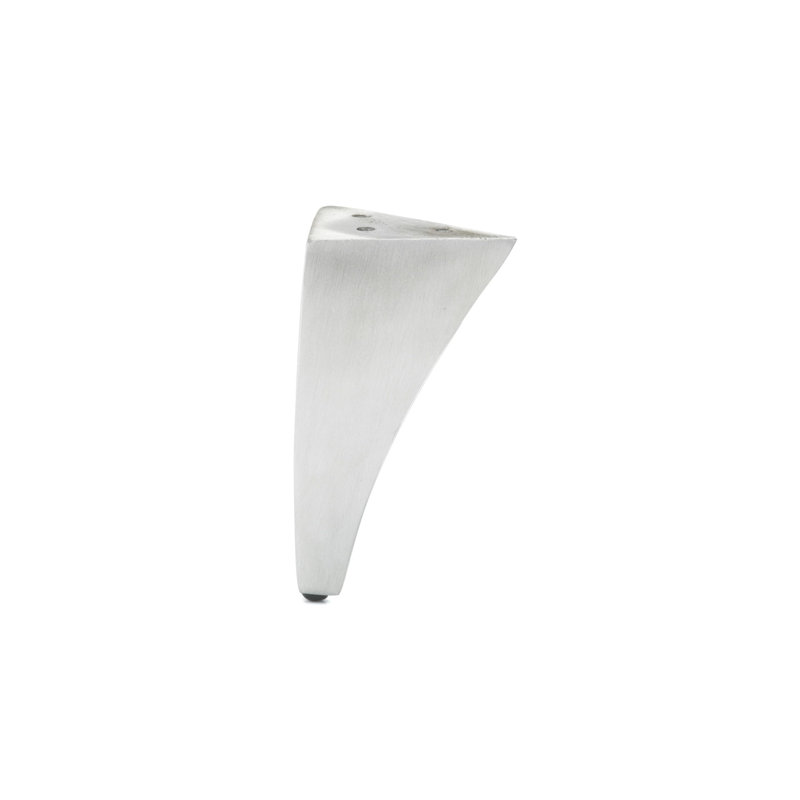 Pied de meuble en aluminium, Aluminium brossé