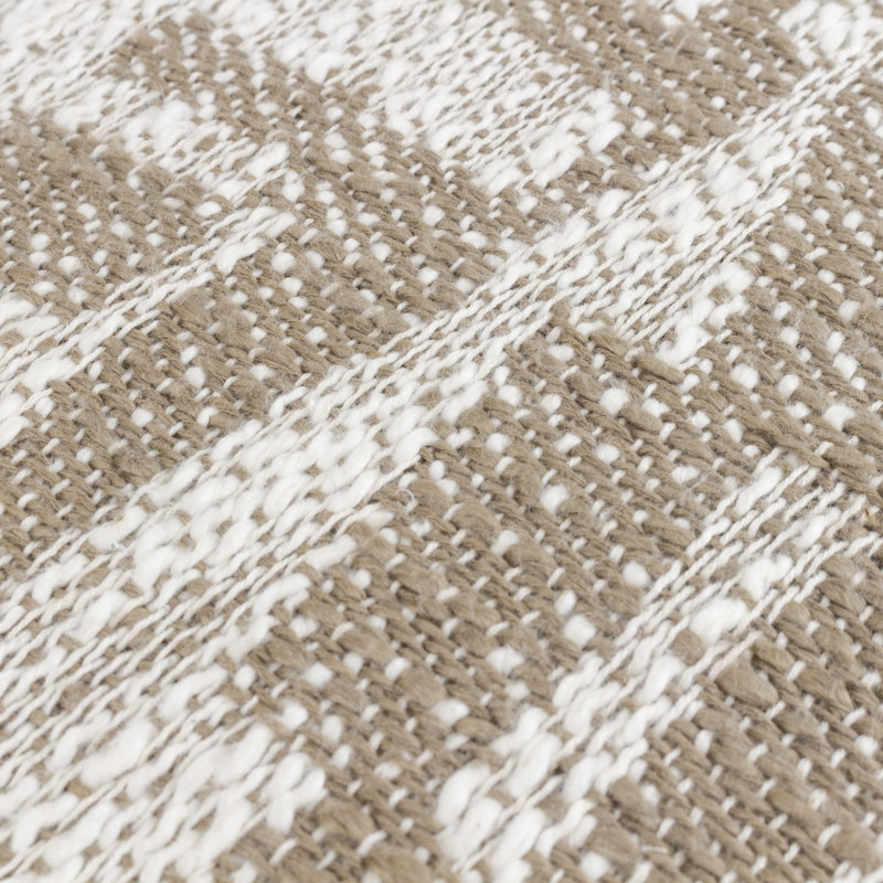 Bozanka Abstract Square Cushion, Taupe