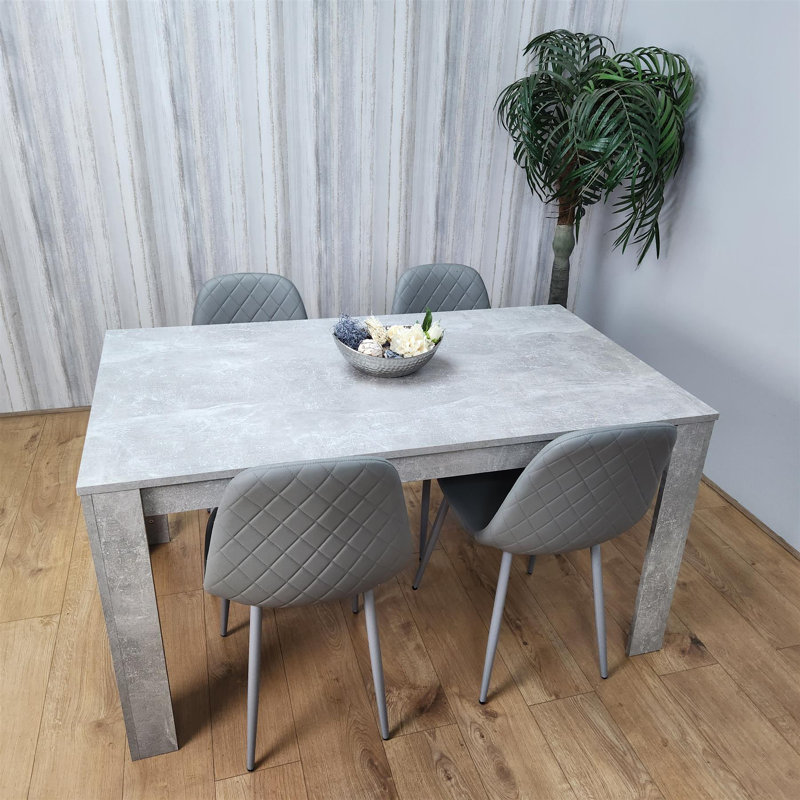 Marniqua 4 - Person Dining Set, Grey
