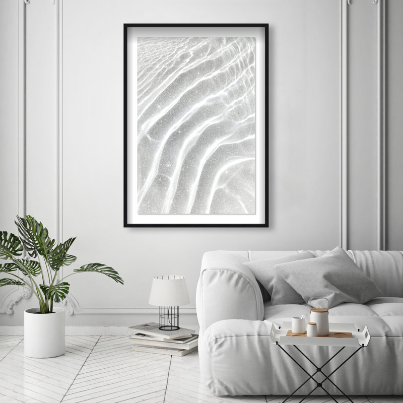 Water Ripples I Print by Oliver Gal, 55.5" H x 37.5" W, Black Shadowbox