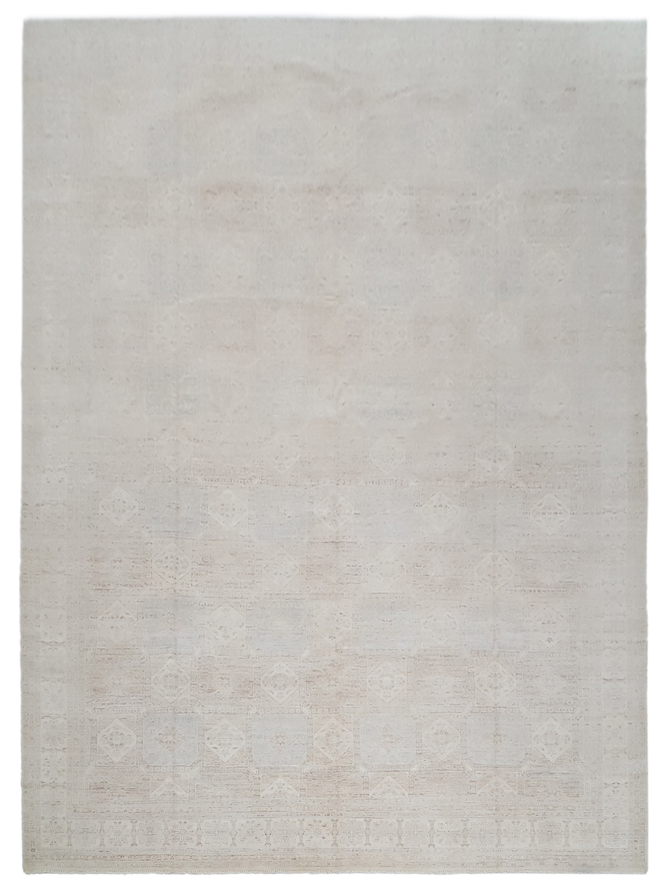 PacificRugs Ziegler Hand Knotted Lt.Blue /Ivory 12x16 Oversize Rug ...