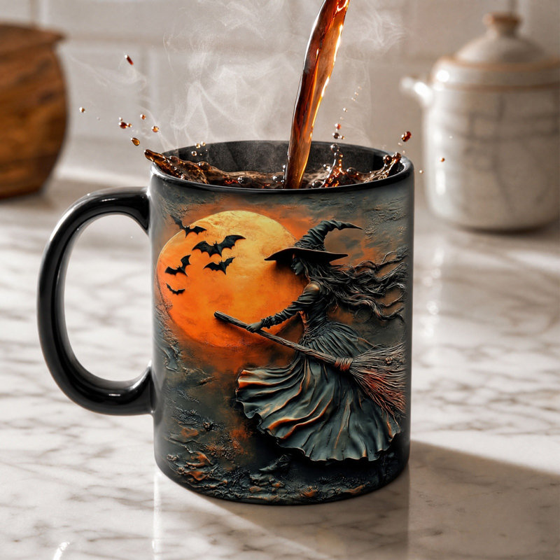 Tasse à café de sorcière d'Halloween