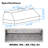 54" 1200 CFM Insert Range Hood Stainless Steel LED Light Baffle Filter Included