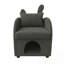Fauteuil d'appoint rembourré avec rangement pour oreilles et lapin