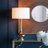 D15x29" Table Lamp With Glass Drum