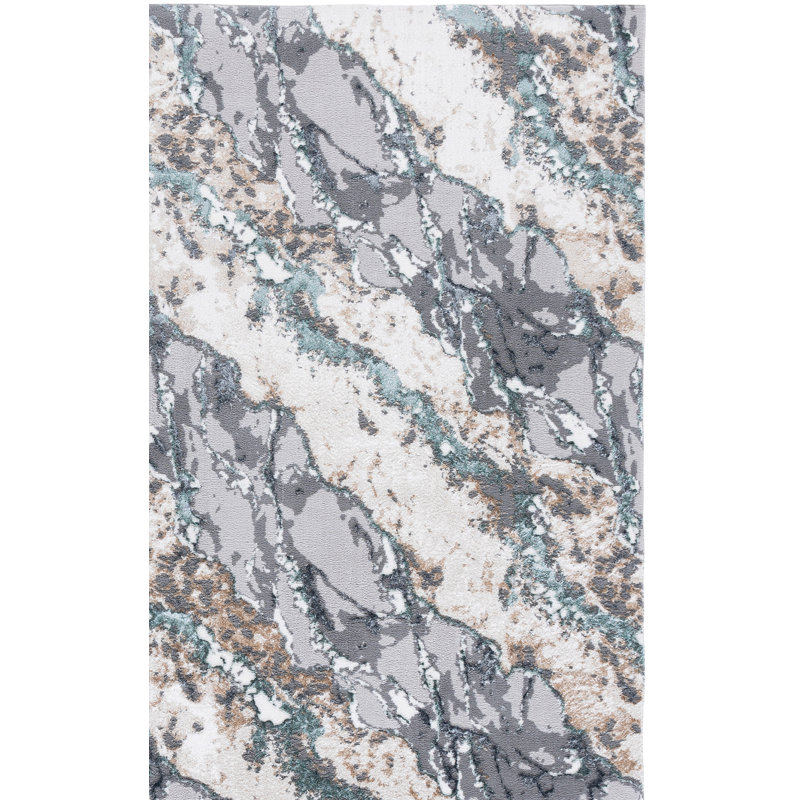 Tapis abstrait Joonyoung 100 Performance, Rectangle 9 pi x 12 pi