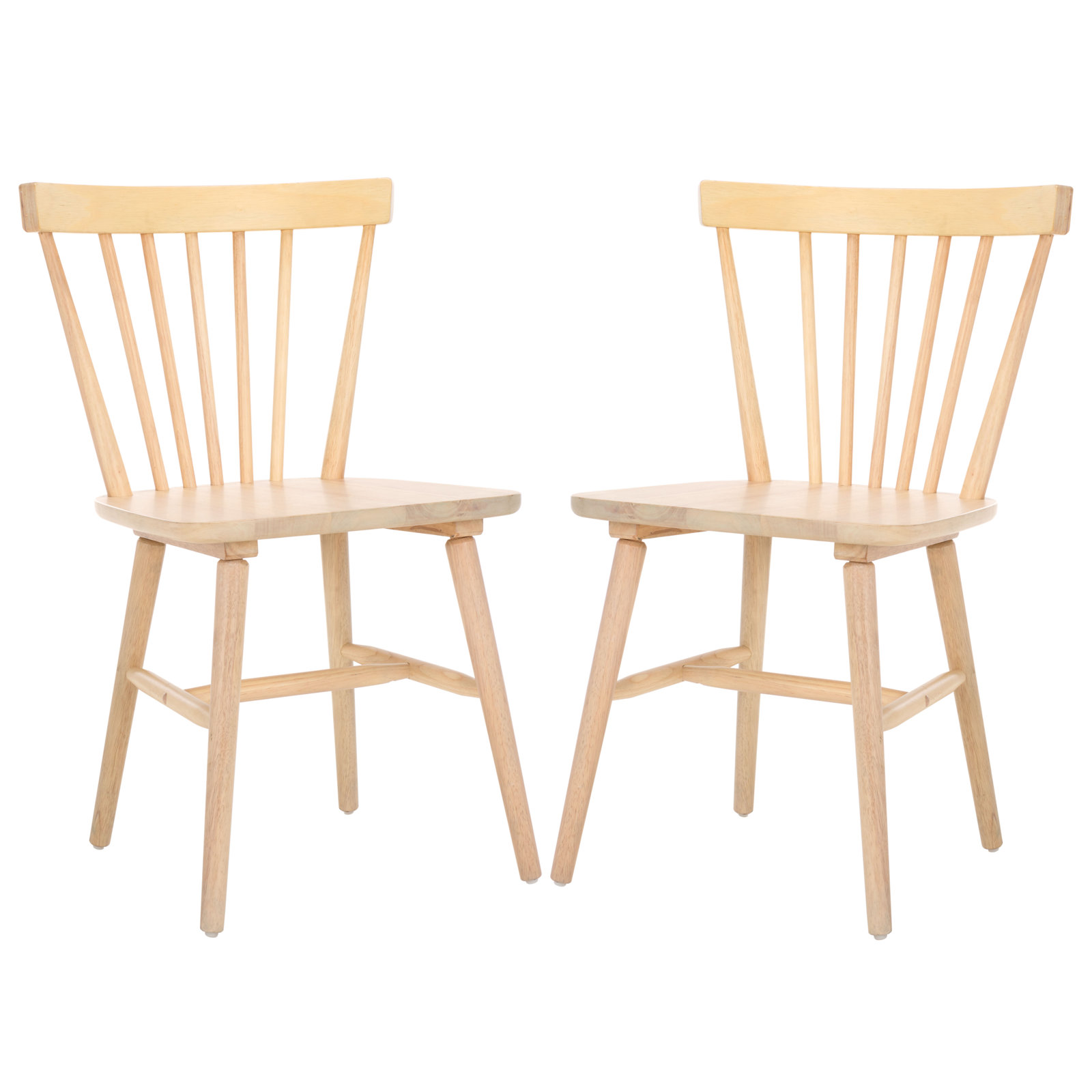 Antoya Solid Wood Dining Chair, White Washed