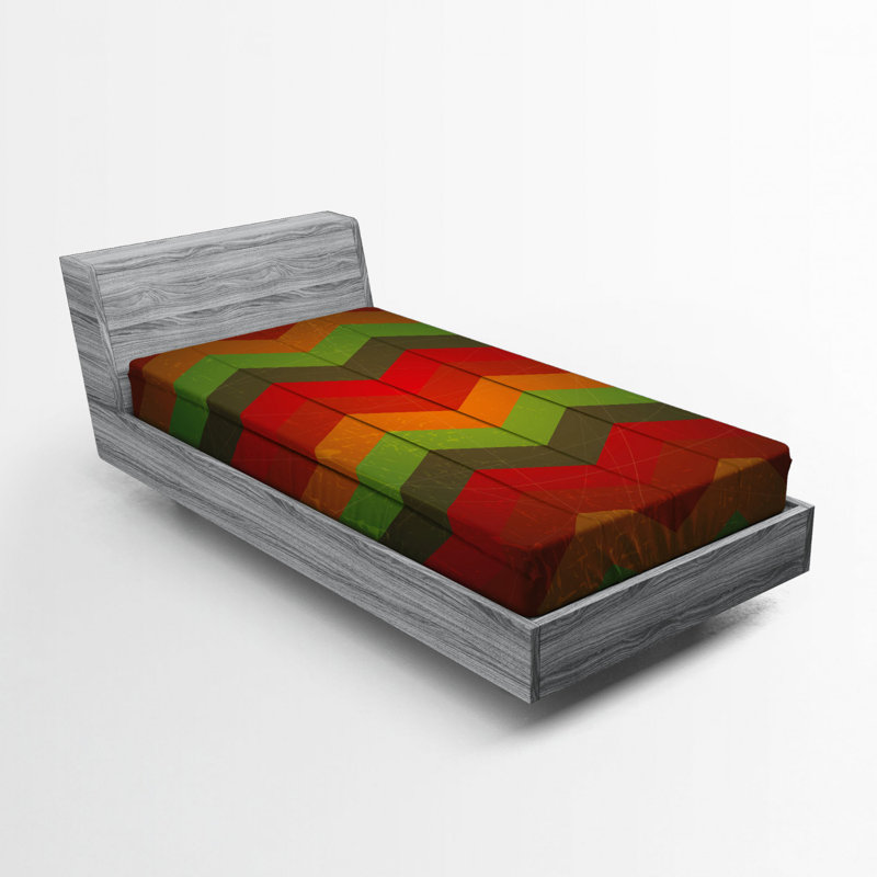 Drap-housse en microfibre Tribal, Drap-housse de taille simple