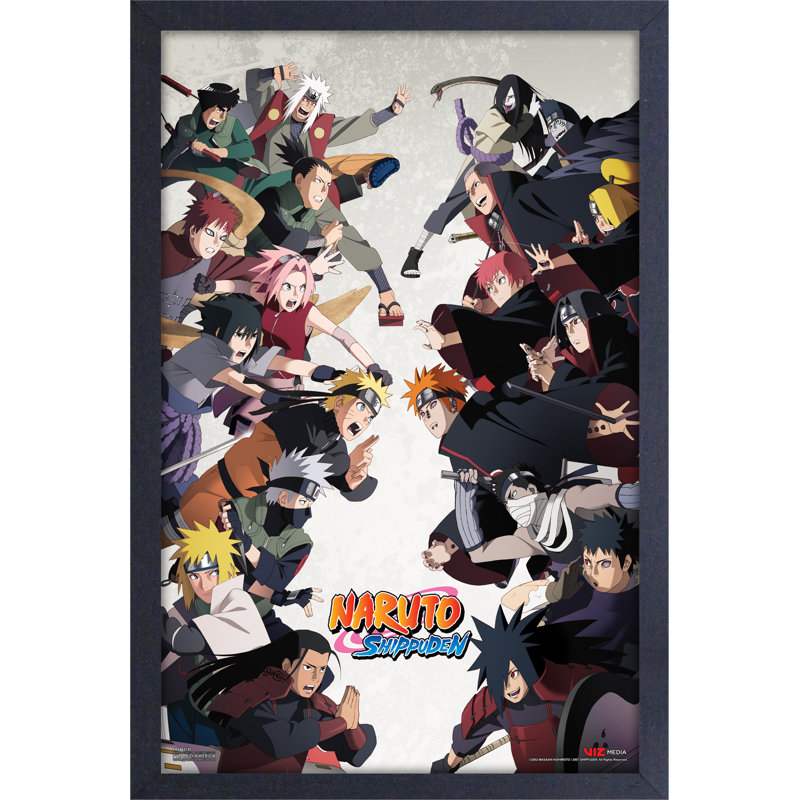 Naruto - Group Bataille 11 x 17, impression encadrée