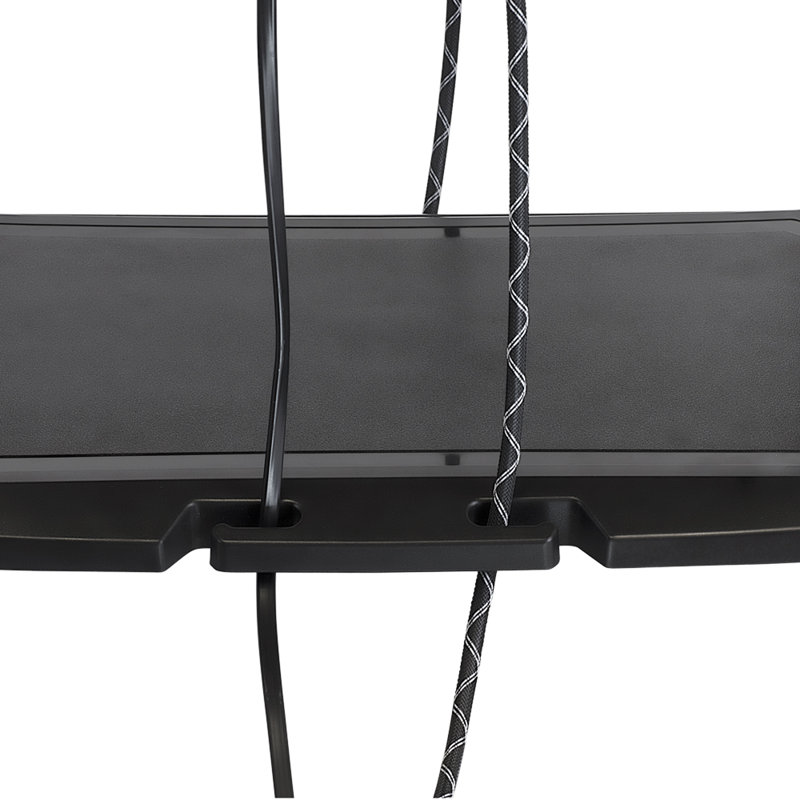 Black Adjustable Rolling Printer Stand with Storage Tray