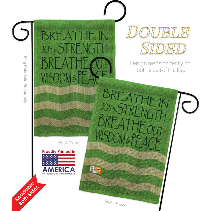 Double Sided 18.50'' H x 13'' W Polyester Flag Set