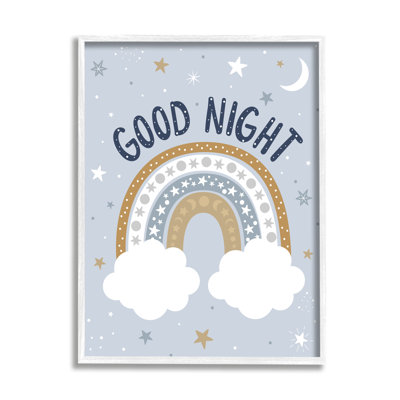 " Good Night Astronomical Rainbow Outer Space Symbol Stripes " by Ilis Aviles