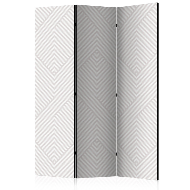 Hanane 135cm W x 172cm H 3 - Panel Solid Wood Folding Room Divider