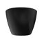 65 po. Baignoire autoportante ovale de 65 po à surface solide noire et esthétique pour salle de bain