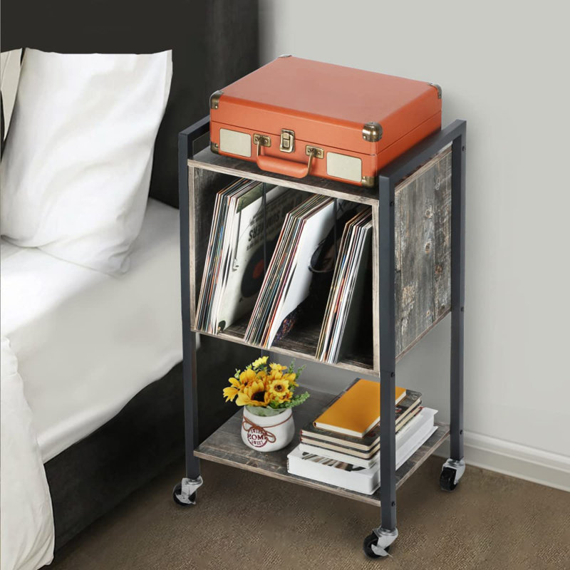 31.69'' H Media Shelves, Gray