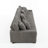 4 - Piece Upholstered Light Gray Faux Rabbit Fur Flannel Modular Sectional Sofa with Armrests & Throw Pillows-1545015712