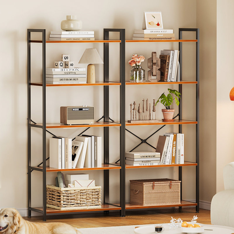 Bibliothèque Landrienne, H 47,83 po x l 20 po x P 9,45 po, Brun